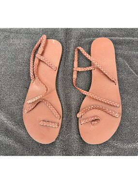 Emma Willis Collection by NEXT Womens Brown Braided Strap Gladiator Sandals